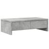 vidaXL Monitorstandaard met lades 50x27x15 cm bewerkt hout betongrijs