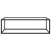 vidaXL Salontafel met gehard glas 120x50x35 cm zwart