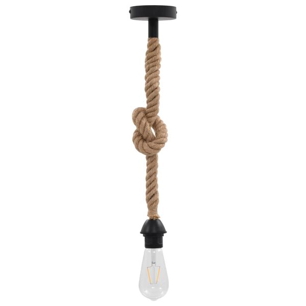 vidaXL Hanglamp met door touw bedekt snoer E27