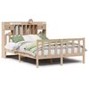 vidaXL Bed met boekenkast zonder matras massief grenenhout 140x190 cm