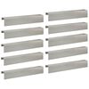 vidaXL Afdekprofiel voor tuinafboording 10 st 100 x 20 x 15 cm
