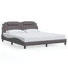 vidaXL Bedframe "Viana" met LED zonder matras grijs 180x200 cm