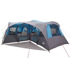 vidaXL Gezinstent met regenzeil waterdicht 6-persoons Blauw