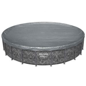 Bestway Zwembadcover &Oslash;6,71 m Rond Polyester Grijs