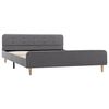 vidaXL Bedframe stof lichtgrijs 160x200 cm