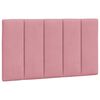 vidaXL Bed met matras "Hanko" fluweel roze 90x190 cm