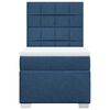 vidaXL Boxspring met matras stof blauw 90x200 cm