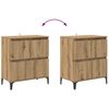 vidaXL Dressoirs 3 pcs Artisan Eiken 60 x 35 x 70 cm Bewerkt hout