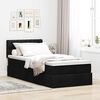 vidaXL Ottoman bed met matras en LED's 100x200 cm stof zwart