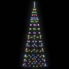 vidaXL LED Kerstboom met 390 LED met standaard Multikleur 250 cm IJzer