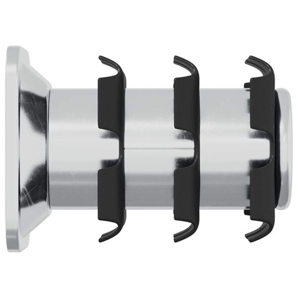 vidaXL Draadbuis Invoeg 2 pcs Zwart en Zilver 15,8 x 15,8 x 22,5 mm