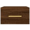 vidaXL Nachtkastjes 2 st wandgemonteerd 35x35x20 cm bruin eikenkleur
