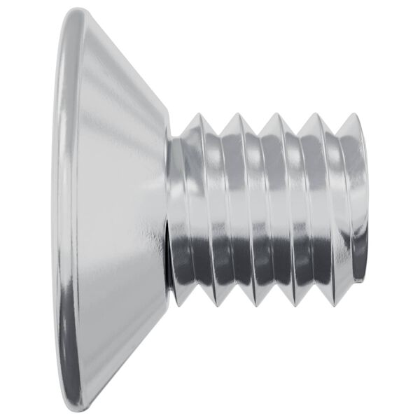 vidaXL Verzonken schroeven 2 pcs Zilver M4 x 6 mm Staal