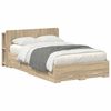 vidaXL Bedframe met opslag Sonoma Eiken 120 x 200 cm Bewerkt hout