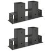 Houtstapel Steun 2 pcs Antracietkleurig 34 x 10 x 15 cm Staal