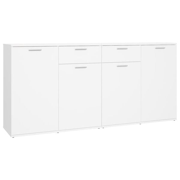 vidaXL Dressoir 160x36x75 cm bewerkt hout wit