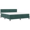 vidaXL Boxspringbed met matras Donkergroen 180 x 200 cm Fluweel