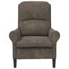 vidaXL Fauteuil Donkergrijs 76 x 94 x 102 cm Nep Leer