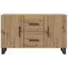 vidaXL Dressoir 100x36x60 cm bewerkt hout artisanaal eikenkleurig