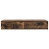 vidaXL Bedlades Gerookt eiken 100 x 36,5 x 16,5 cm Bewerkt hout