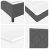 vidaXL Boxspringbed met matras Donkergrijs 160 x 200 cm Stof
