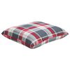 vidaXL Bankkussens 4 stuks Rood Geruit Patroon 40x40 cm Stof