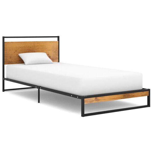 vidaXL Bedframe metaal 90x200 cm