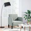 vidaXL Fauteuil met armleuningen 54 cm fluweel lichtgrijs
