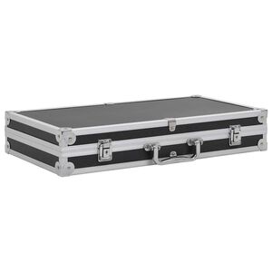 vidaXL Wapenkoffer aluminium ABS zwart