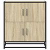 vidaXL Dressoir 68x35x76 cm bewerkt hout sonoma eikenkleurig