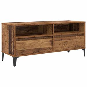 vidaXL TV-kast Oud Hout 100 x 34,5 x 44,5 cm Gemonteerd hout en ijzer