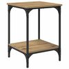vidaXL Salontafel Artisan Eiken 40 x 40 x 55 cm Bewerkt hout