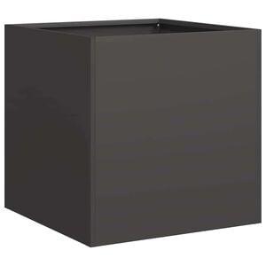 vidaXL Plantenbak 40x40x40 cm koudgewalst staal zwart