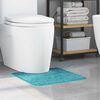 vidaXL Antislip Badmat met Toilet Cut Turquoise 50 x 50 cm PP