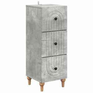vidaXL Ladenkast 33 x 34,5 x 90 cm Bewerkt hout Betongrijs