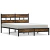 vidaXL Bedframe met hoofdbord zonder matras sonoma eiken 160x200 cm