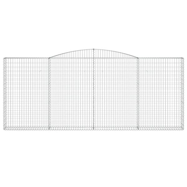 vidaXL Schanskorf gewelfd 400x30x160/180 cm gegalvaniseerd ijzer