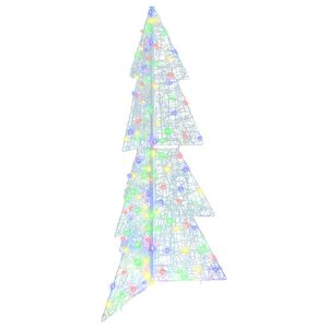 vidaXL Kerstboom met 160 LED Multikleur 150 cm Acryl