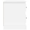 vidaXL Nachtkastjes 2 st 39x39x47,5 cm bewerkt hout wit