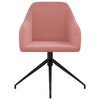 vidaXL Eetkamerstoelen 4 st fluweel roze