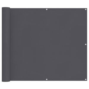 vidaXL Balkonscherm 90x800 cm 100% oxford polyester antracietkleurig