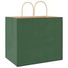 vidaXL Papieren zakken 250 st met hengsels 32x22x28 cm groen