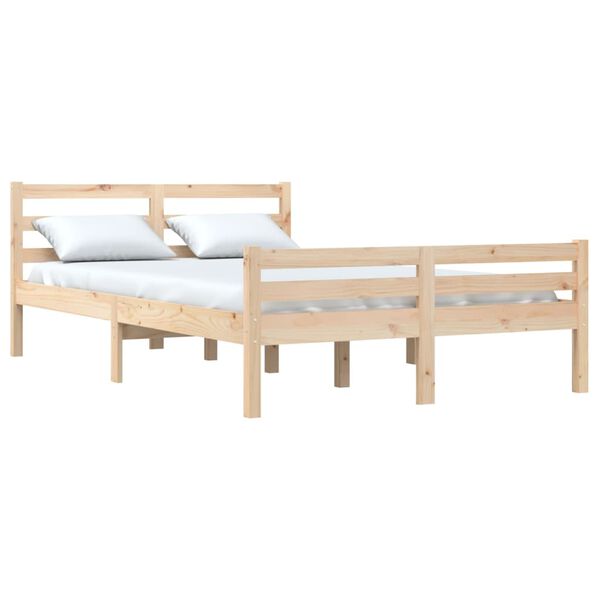 vidaXL Bedframe zonder matras massief hout 160x200 cm