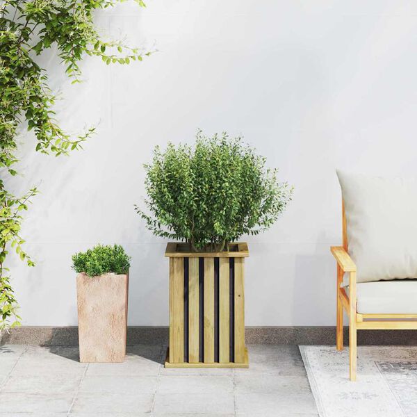 vidaXL Plantenbak Bruin 33 x 33 x 45 cm Geïmpregneerd grenen hout