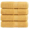 vidaXL Gastendoekjes SOLUND 4 st 600 g/m&sup2; 30x50 cm goudkleurig