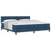 vidaXL Boxspringbed met hoofdeinde Blauw 200 x 200 cm Stof