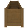 vidaXL Plantenbakken 2 st 200x31x31 cm massief grenenhout honingbruin