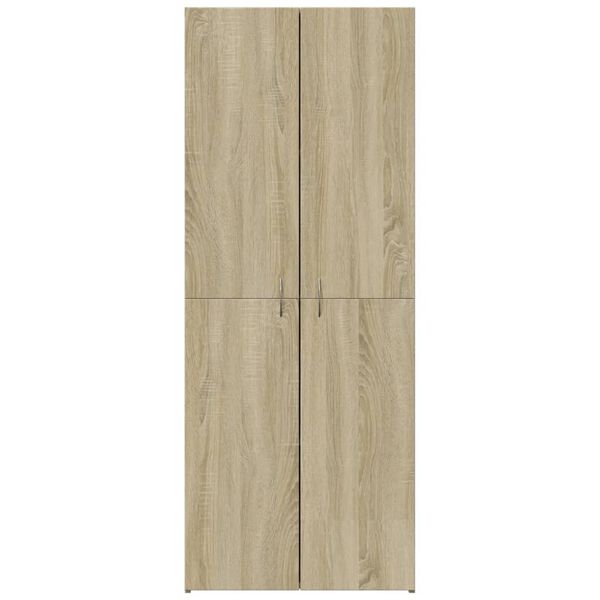 vidaXL Archiefkast 60x32x153 cm bewerkt hout sonoma eikenkleurig