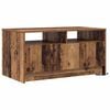 vidaXL Salontafel met lade Oudhout 90 x 50 x 45 cm Bewerkt hout