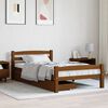 vidaXL Bedframe met 2 lades massief grenenhout honingbruin 100x200 cm